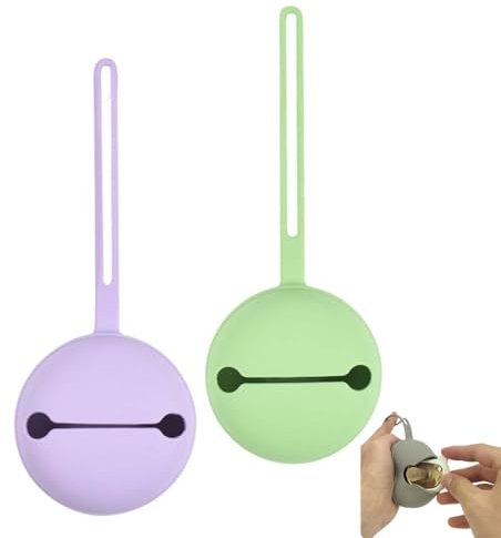 IKOPFLN Schnullerbox, 2 Stück Box Dummy, Schnullerbox für Unterwegs,BPA-frei, Schnuller-aufbewahrung,Reise-Schnullerbox