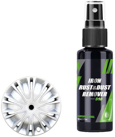 Spray eliminador de óxido de metal, limpiador de polvo de coche, fórmula no ácida, fragancia cítrica y floral, limpiador automotriz para ruedas, piezas de freno y superficies metálicas