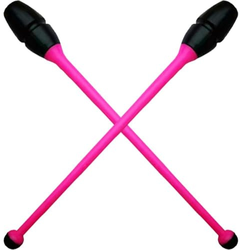 Haowul Ensemble De 2 Massues De Gymnastique Rythmique - Équipement D'entraînement De Danse Artistique, Bâtons De Gymnastique pour Enfants Adultes, Outil De Danse Professionnel