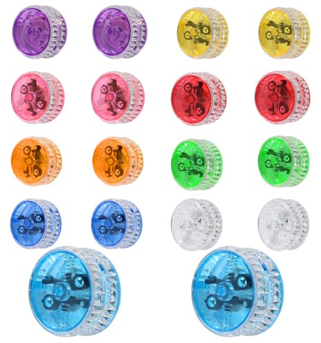 18 Piezas Yoyo, Divertido Yoyo Niños, Luminoso Regalos Cumpleaños Niños Colegio LED Fiestas Infantiles y Principiantes
