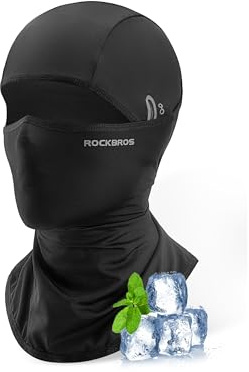 ROCKBROS Pasamontañas Moto Verano, Balaclava Protector UV Multifuncional