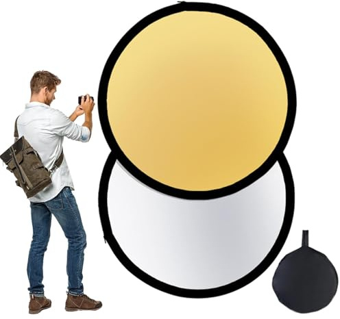 Studio ljusreflektor | Bärbar hopfällbar diffusor med väska, ljusplatta | med flera lager för utomhusfotografering och livestreaming