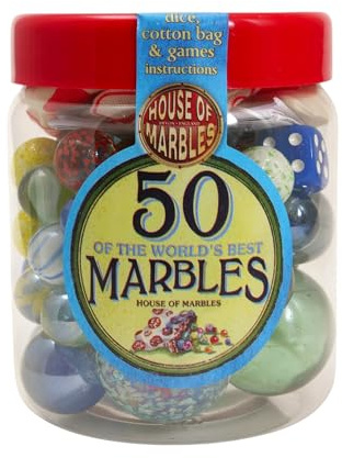 House of Marbles Tub of 50 Marbles
