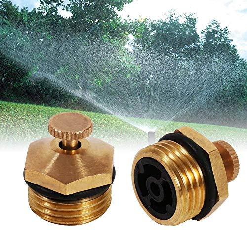 Hztyyier 5Pcs Justierbare Zentrifugale Zerstäubungsdüse, Messing Jet Agricultural Spray Werkzeug für Gartenbewässerung 1/2 DN15