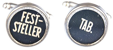 Miniblings fest flik manschettknappar skrivmaskinsknapp vintage unik – herrsmycken manschettknapp manschettknapp manschettknappar skjortknappar I trälåda ingår, 15mm