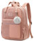 Makukke Zaino da scuola per ragazze, zaino da donna in velluto a coste con scomparto per laptop e antifurto zaini casual per scuola elementare e università superiore, rosa, L, Casual