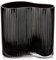 18cm Glas Blumenvase, Schwarze Vase für Blumen, Moderne Vasen für Raumdekoration, Verdickte Glasvase für Büro, Haus, Schlafzimmer, Hochzeit Deko