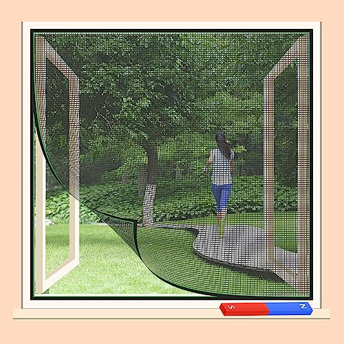 ZQXFZ Insektenschutz Fenster 1.6x20m Perfekter halt und einfache Montage Keine Fliegen und Mücken mehr Idéal en temps de canicule Fliegengitter Dachfenster -Schwarz.