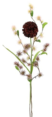 Konstgjorda blommor uppsättning av 3 allium trollkarletter konstgjorda dekorativa blommor enkel bukett dekoration blomblomma stjälkblomma knoppar blomgren blommor dekoration gren konstgjord gren,