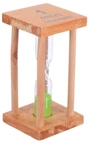 MAGICLULU Clessidra Piccola Timer Da 1 Minuto in Legno Per Cucina E Giochi Decorazione Per Casa Regalo Bambini