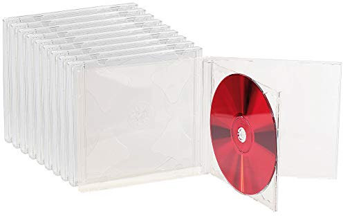 PEARL Jewelcase: Doppel CD Jewel Boxen im 10er-Set, klares Tray (CD-Softboxen, Schutzhülle, Rohlinge)