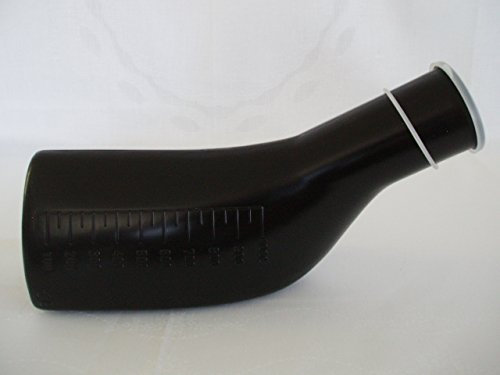 Urinflasche für Männer 1000 ml - Schwarz