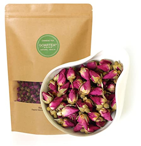 GOARTEA Rosentee - 2Pcs 250g / Total 17.6oz Getrocknete Rosenknospen Red Rose Tea - Rosenblüten Rose Buds Herbal Tea - Kräuter Tee - Caffeine Free