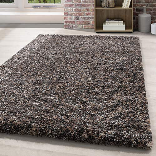 HomebyHome Shaggy Teppich Läufer Flur 80 x 250 cm - Hochflor Wohnzimmerteppich Mehrfarbig Extra Weich und Flauschig - Bettvorleger Teppiche für Schlafzimmer - Waschbarer Küchenläufer - Carpet, Halı