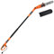GOPLUS Elektro-Hochentaster, Teleskop Astsäge -750 W | mit abwinkelbarem Kopf | 25 cm Schwertlänge | bis 286cm ausziehbar | Kettengeschwindigkeit 11 m/s, Elektrische Kettensäge