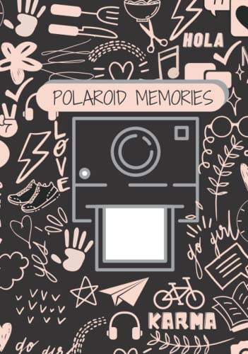 Polaroid Memories: Hardcover Square Scrapbook Photo Album for Polaroid Photos with Writing Space | Suitable for Fujifilm Instax Mini 7s 8 8+ 9 25 26 50s 70 90 Instant Camera and more