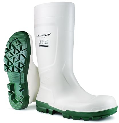 DUNLOP Protective Footwear, NB1JB01, Work-It S4, Bianco, Taglia 46 EU