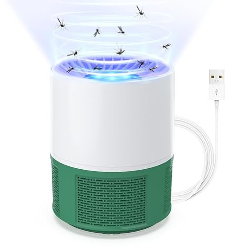 Lampe Anti Moustique, Electrique Anti Moustique Exterieur Intérieur, USB Tue Mouche Electrique Piege a Moustique, Tueur d'Insectes Pas Bruit Tueur de Moustiques Efficace