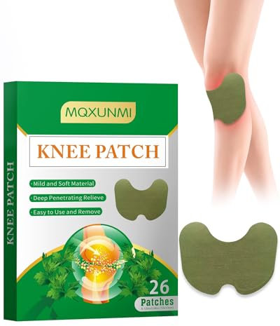 MQXUNMI 26 Count Knee Patch, Wärmepflaster Patch für Knie, Nacken und Schulter, Schmerzlinderung in Minuten, lindert Muskelkater in Knie, Knieschmerzlinderung, Pain Relief Patch für Männer und Frauen