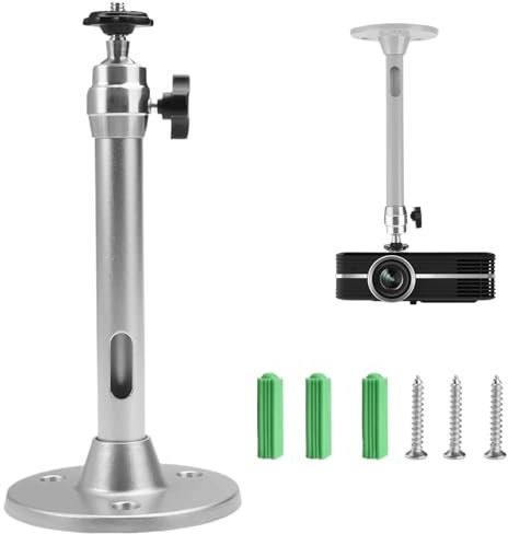 pcsfoe Beamer Halterung,Beamer Deckenhalterung,Deckenhalterung Beamer,Beamer Halterung Decke,Deckenhalter Beamer,Projektor Halterung Für Projektor-Dvr-Kamera, Maximale Tragfähigkeit 5 Kg