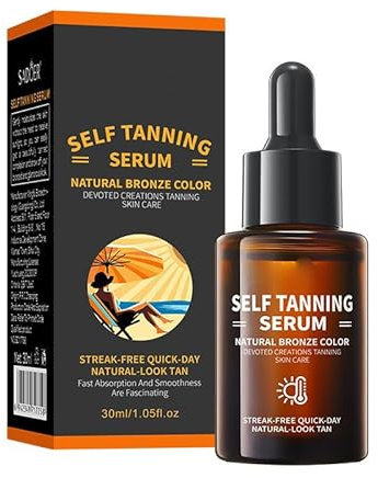 Self Tanner Gocce per il viso abbronzante, abbronzatura senza sole, corpo e viso Self Tanner Gocces, viso abbronzantes Gocce per fare auto abbronzante visoSelf Tanner Lozione