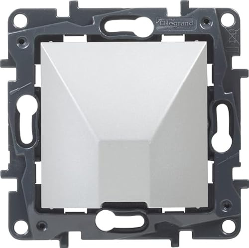 LEGRAND Salida de cable componible para instalación empotrada, Gama Niloé Step, Color Aluminio, 398210