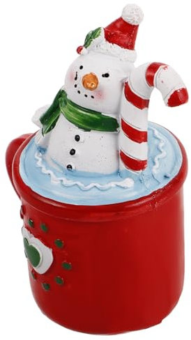 ERINGOGO Natalizio in Resina Pupazzo Decorazione Da Per Centrotavola Natalizi Statuina Festiva Per Decorazioni Natalizie Natale