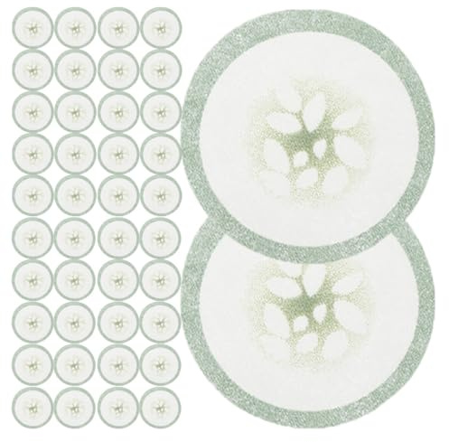Lurrose Almohadillas de Pepino Ojos No Tejidas 200 Unidades para Hidratación y Blanqueamiento en Cuidado Ocular