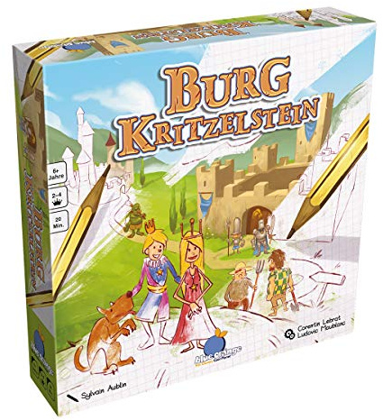 Blue Orange Asmodee BLOD0015 - Burg Kritzelstein, Kinder-Spiel, Deutsch