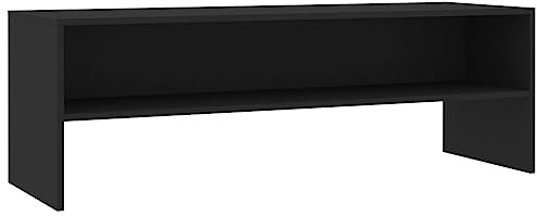 vidaXL TV Schrank Lowboard Couchtisch Fernsehschrank Fernsehtisch Sofatisch TV Tisch Möbel Board Sideboard Schwarz 120x40x40cm Holzwerkstoff