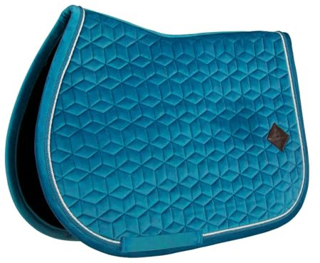 Tapis de selle PONY - Emeraude - Velours - Saut d'obstacles