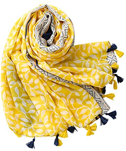 FAIRYGATE Schal für Damen Elegantes Accessoire Tücher für Frauen Halstuch Schulter Tuch Schals Chiffon Stola Scarves 53009