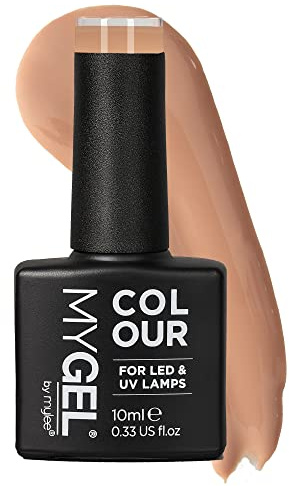 Mylee Gel Nail Polish 10ml [In The Buff] UV/LED Soak-Off Nail Art Manicure Pedicure for Professional, Salon & Home Use [Bare Elements Range] - Long Lasting & Easy to Apply