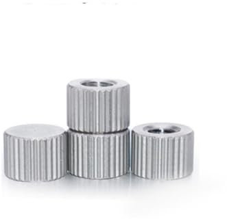 SEIDER 5 STÜCKE M2 M2.5 M3 M4 M5 M6 Edelstahl Gerändelter Kleiner Kopf Rundes Blindes Ende Hand Daumen Mutter(M2.5)