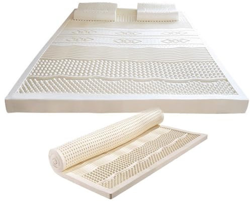 ARyako Latex-Matratze, Superweich, 100% Natürlich,Entspannende Schlafzimmer-Latex-Matratze Mit Topper, Naturlatex-Matratzenauflage,10cm,80x200cm(31x79in)