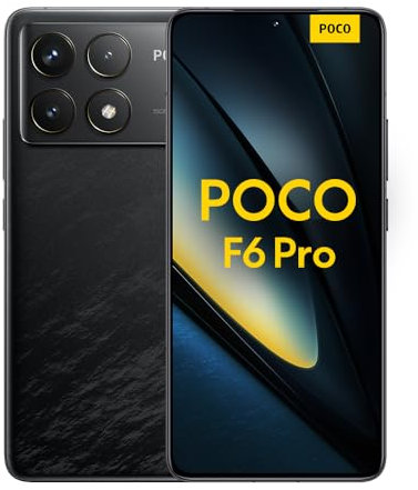 POCO F6 Pro Black-Smartphone 12+512GB Snapdragon® 8 Gen 2, 50MP triple camera, 120W HyperCharge, 5000mAh（UK Version+2 Years Warranty）