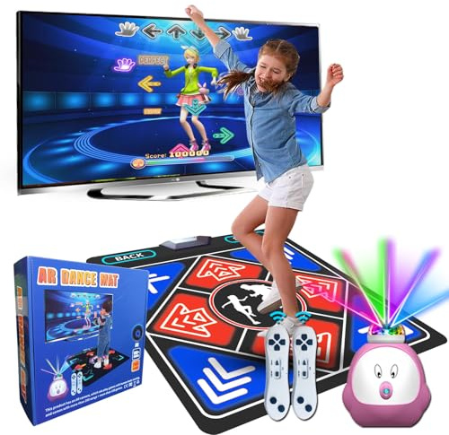 YRPRSODF Tapis de danse pour enfants et adultes, tapis de danse TV avec caméra HD, tapis de danse Plug and Play pour filles, jeu de tapis de danse pour l'exercice, cadeaux pour filles et garçons âgés