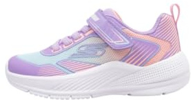 Skechers Microspec Advance-Oasis POI - Tenis para niña, Lavender/Multi, 2.5 Little Kid