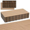 Randaco WPC Fliesen 30x60cm, Klickfliesen Balkonfliesen in Holzoptik 12er Set für 2m² Bodenbelag für Balkon, Wetterfest mit Drainagefunktion, Rutschfest, Leicht zu verlegen, Teak