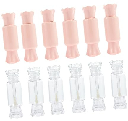 VINTORKY 12pièces Tube à Lèvres et Contenant de Gloss Lot de Tubes de Maquillage Emballage Individuel pour Gloss Rouge à Lèvres et Autres Produits Cosmétiques