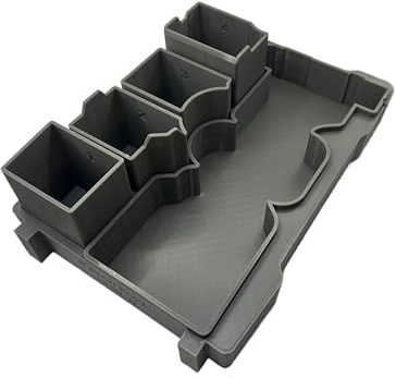 Jonah Pope Design 3d Printed Insert Designed for Milwaukee Packout Organizer and Milwauke M12 Rivet Gun (Insert Only) (Industrial Gray)