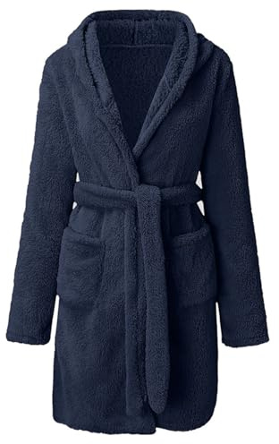 Generisch Peignoir Homme Noir Rouge Homme Épais Velours Chaud Manches Longues Vêtements de Maison Décontracté, Simple, Confortable, Peignoir en Flanelle Peignoir de Voyage Léger Femmes