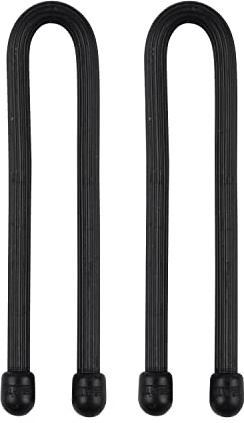 Nite Ize GT6-2PK-01 Original Gear Tie, Reusable Rubber Twist Tie, Made in the USA, 6-Inch, Black, 2 Pack