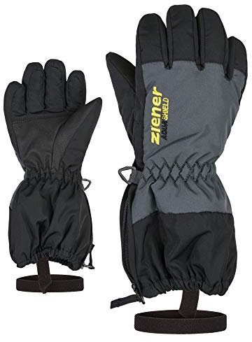 Ziener Kinder LEVIO Ski-Fäustling/Wintersport | wasserdicht atmungsaktiv, black, 122