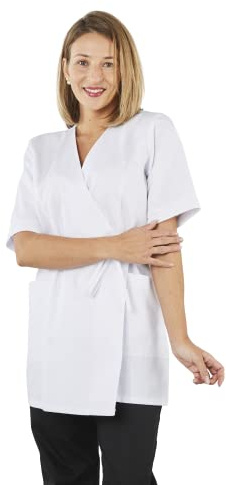 Hurry Jump Casacca Donna Estetista Kimono con Chiusura Incrociata per Infermiera - Vari Colori e Dimensioni