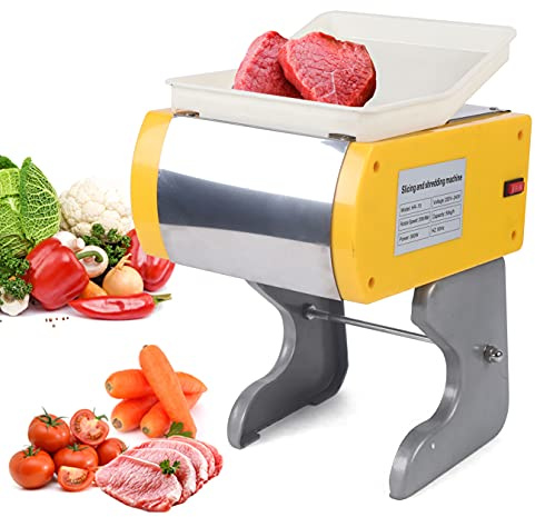 Electric Slicer kött vegetabilisk skärmaskin professionell elektrisk skärare grönsaksskärare köttskärare korvskärmaskin köttskiva 200 varv/min