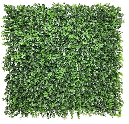 IlGruppone Pannello Stile Giungla Foglie Artificiale A Parete per Interno Esterno Giardino Verticale Siepe Finta Muro Bosco Erba Recinzione Anticaduta Frangivista - Levana - 50x50 cm