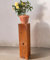 Terma XXL Blumensäule Rost 100 cm Gartendeko Rostäule Vintage Deko Pflanzsäule mit Schale Gartendeko Rost Blumenkasten Deko Blumensäule Outdoor Dekosäule