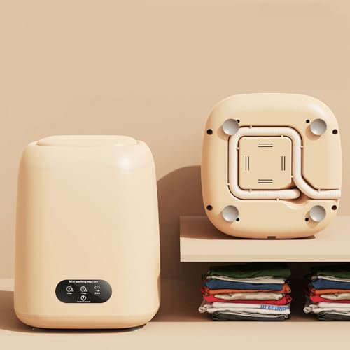 Tousiyra Minilavadora con Centrifugado 1.35 Kg 10 W Lavadora De Viaje Lavadora De Viaje para Autocaravana Lavadora Portátil