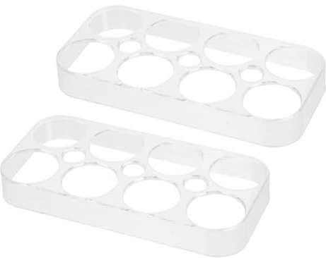 Yardenfun 2pezzi Portauova Coperchio Per Frigorifero Contenitore in Plastica Per Uova Adatto Picnic e Conservazione Sicura